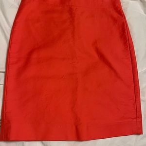 J.Crew number 2pencil skirt. Coral  21 inch straight knee length. Size 8.